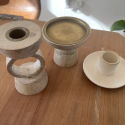 Candle Holder And Match Striker 