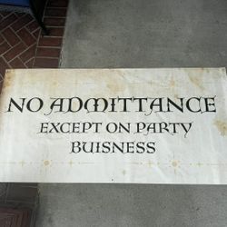 Lord of the rings themed party banner