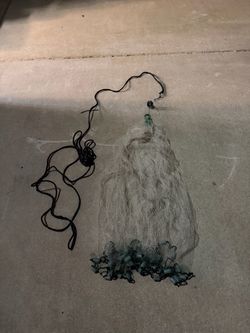 Fishing Cast Net with Throw Line