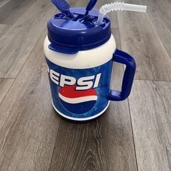 Vintage Pepsi 64 Oz  Insulated Mug Jug Whirley USA  Jumbo Mug 1990’s Retro Clean And Ready To Use Or Collect 