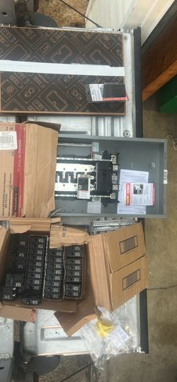 Homeline square d 200 amp panel set up