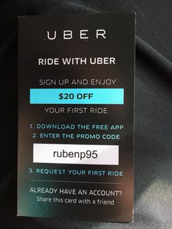$20 off uber first time ride
