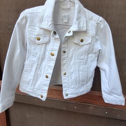 Janie And Jack White Denim Jacket