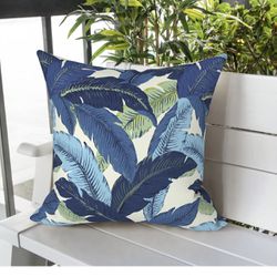 LVTXIII Indoor Outdoor Pillow Covers, Covers ONLY Patio Accent Square Toss Pillow Cushion Case 18” x 18” Pack of 2 for Chair Sofa Couch Patio Furnitur