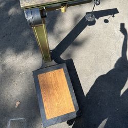  Antique Howe Scale, Cheese Factory, Cast Iron 2711, Brass Slide, Distressed & Rustic, Country Western, Brown Wood, Industrial Decor, 1800s