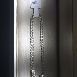 925 silver Italian small Cuban Link braclet