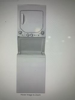 Gas Dryer Combo in White GENERAL ELECTRIC 2.3 cu. ft. Washer 4.4 cu. ft.