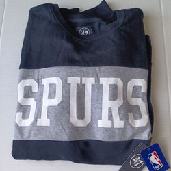 XXL San Antonio Spurs '47 Brand Men's Interstate Crewneck Sweatshirt