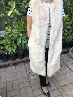 NEW faux fur coat S/M