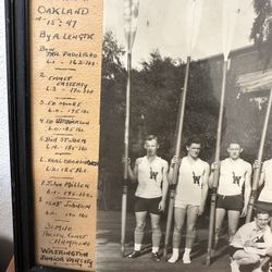 1933 University of Washington Junior Varsity Pacific Coast Champions Photo