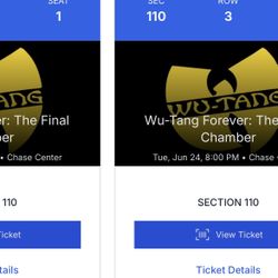 Wu-Tang Clan Tickets with Run The Jewels Tuesday June 24th