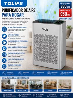 HEPA Air Purifier for Large Rooms up to 1095 Sq Ft / Purificador de aire