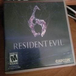 Residents evil 6 Ps3 game 