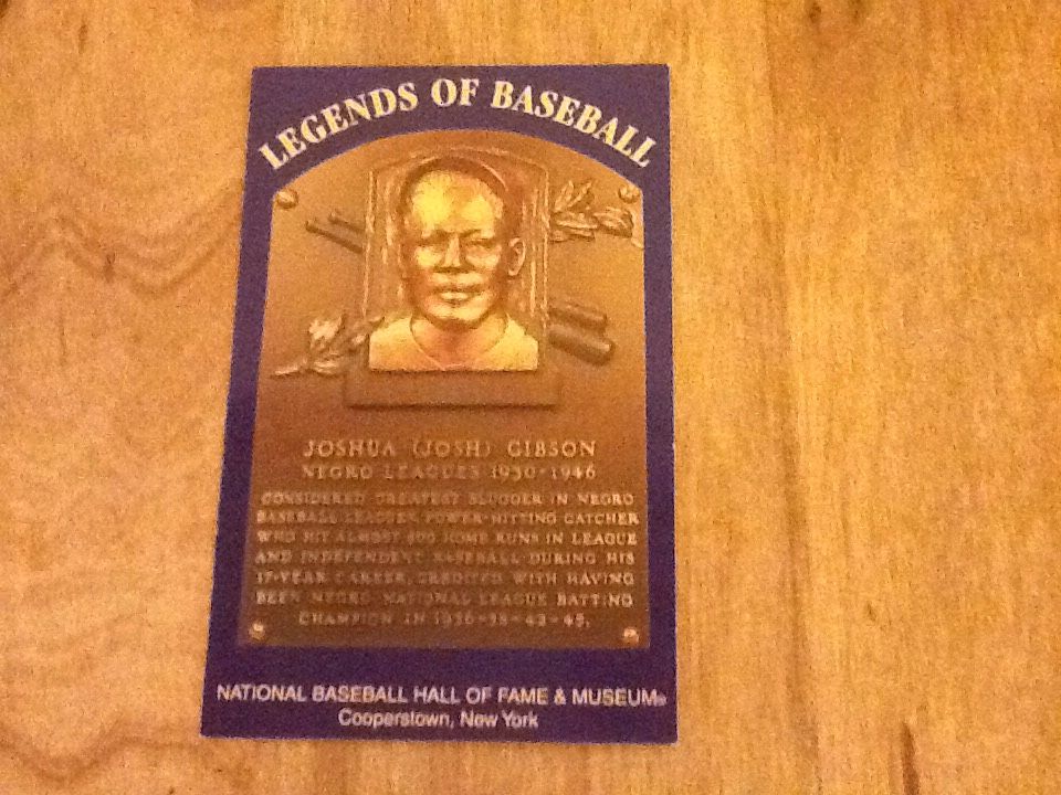 Rare postcard HOF Legends of Baseball Josh Gibson