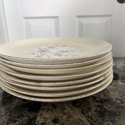 Set Of 8-Alleghany Ware Dinner Plates