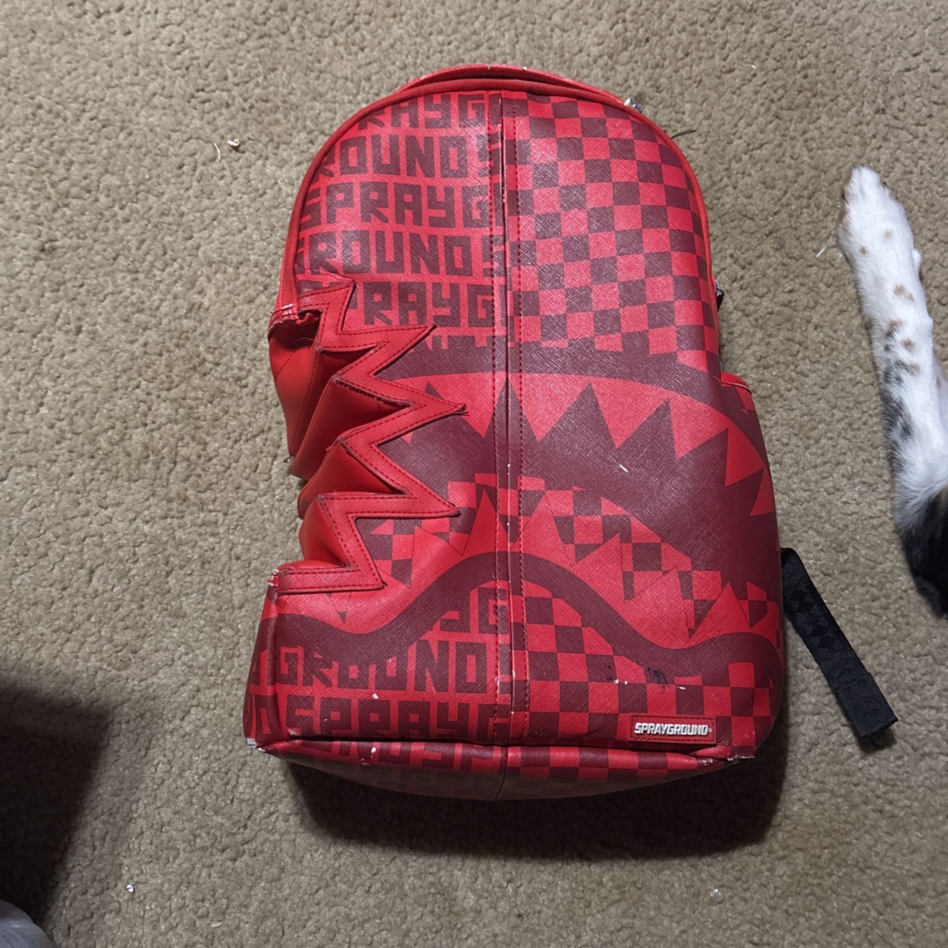 Shark Bite Red Checkered Sprayground