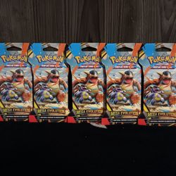 Pokemon 5 Pack Set Sealed Brand New