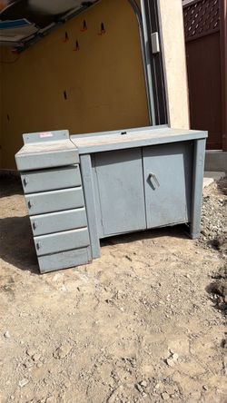 Metal industrial table desk shop equipment