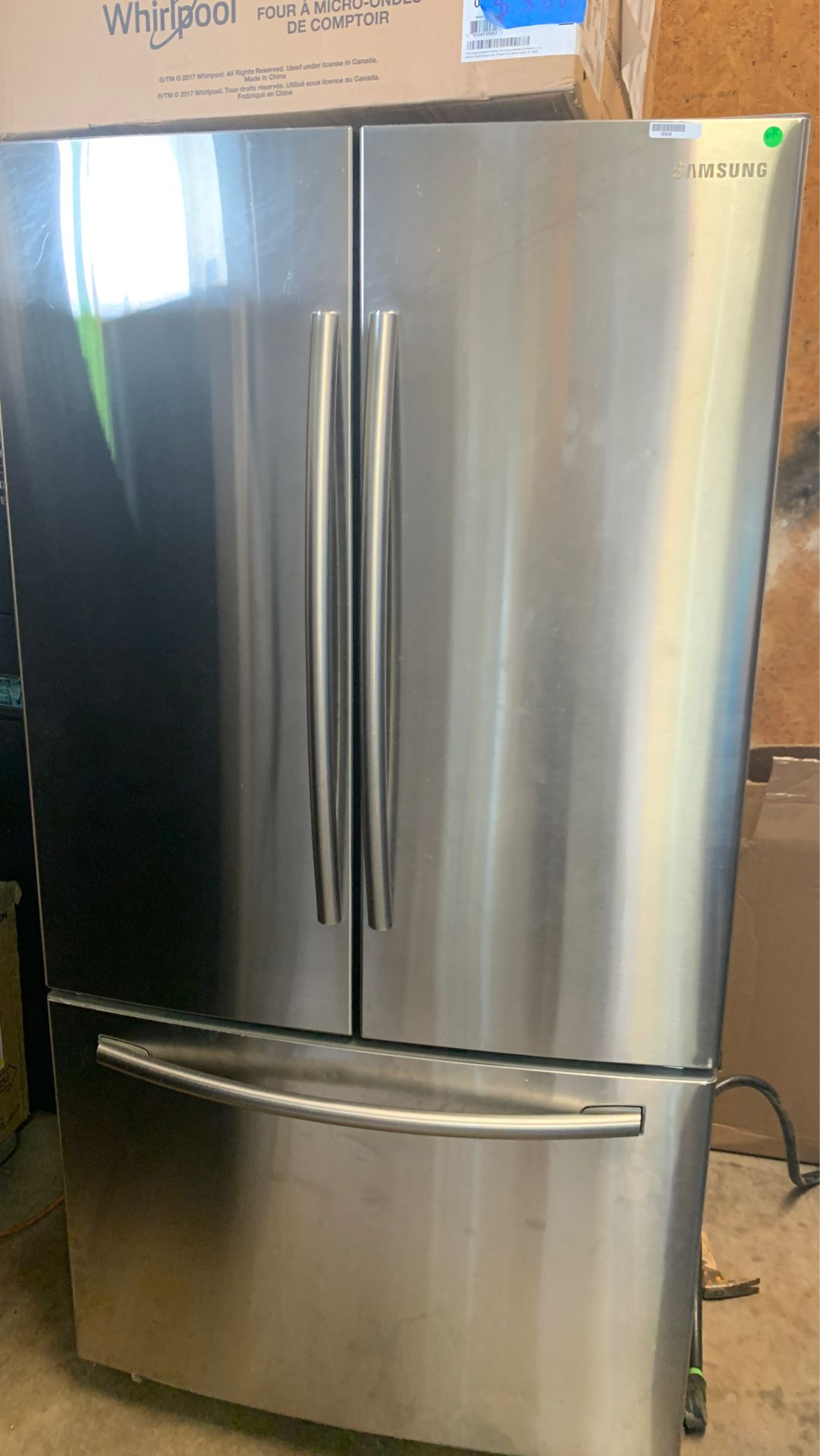 Used Samsung French door refrigerator with ice maker !!