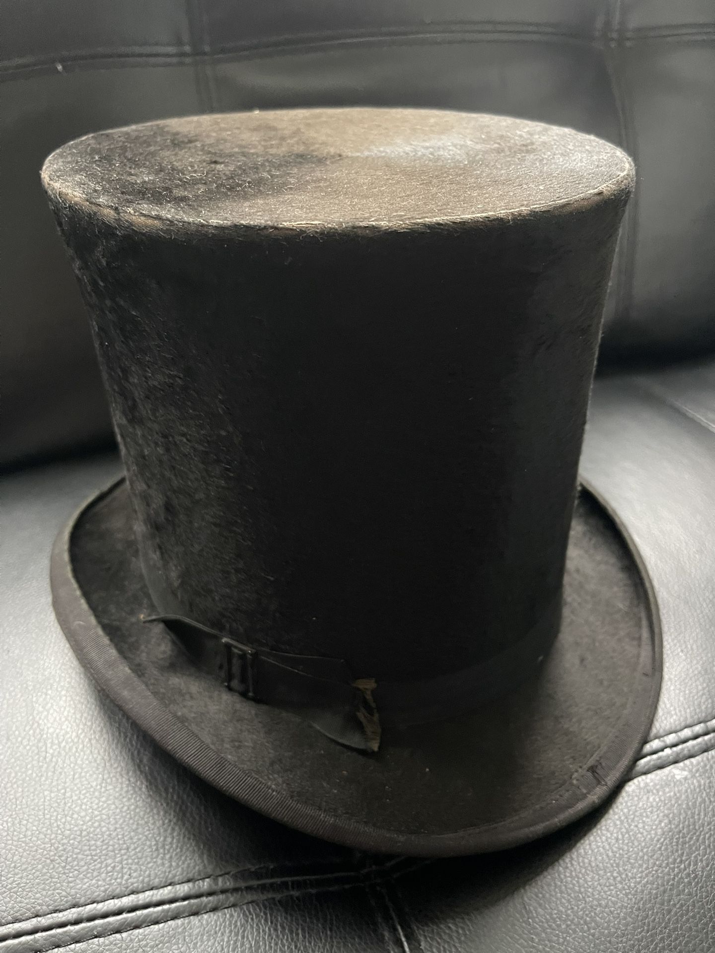 Antique Beaver Skin Top Hat Christy's Best