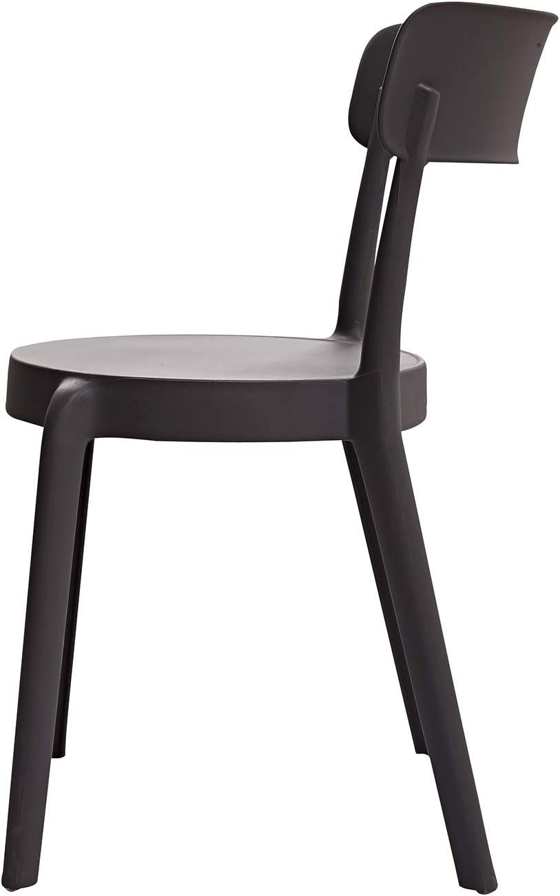 Armless Bistro Dining Chair Premium Plastic