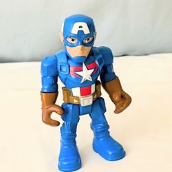 Playschool Mega Mighties Marvel Captain America Action Figure, 10 Inch