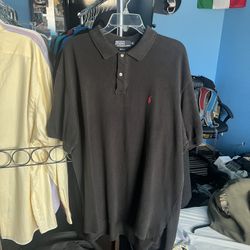 2XL Black Polo Shirt 