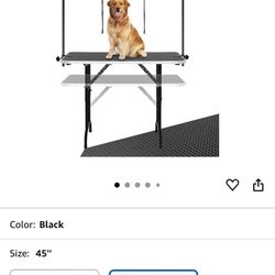  Heavy-Duty Dog Grooming Table – Adjustable, Foldable, w/ Arm & Nooses!