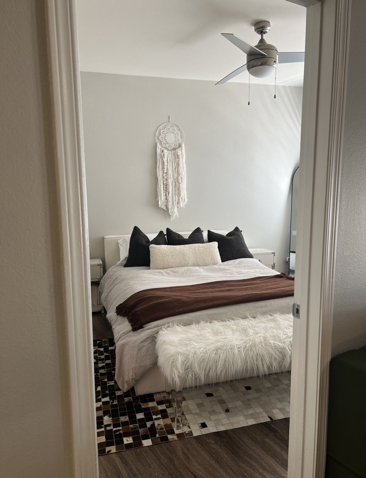 Queen Platform Bed Frame + Mattress