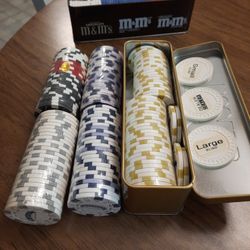 Poker Chips, 300 Count, Collector Chips, Etc