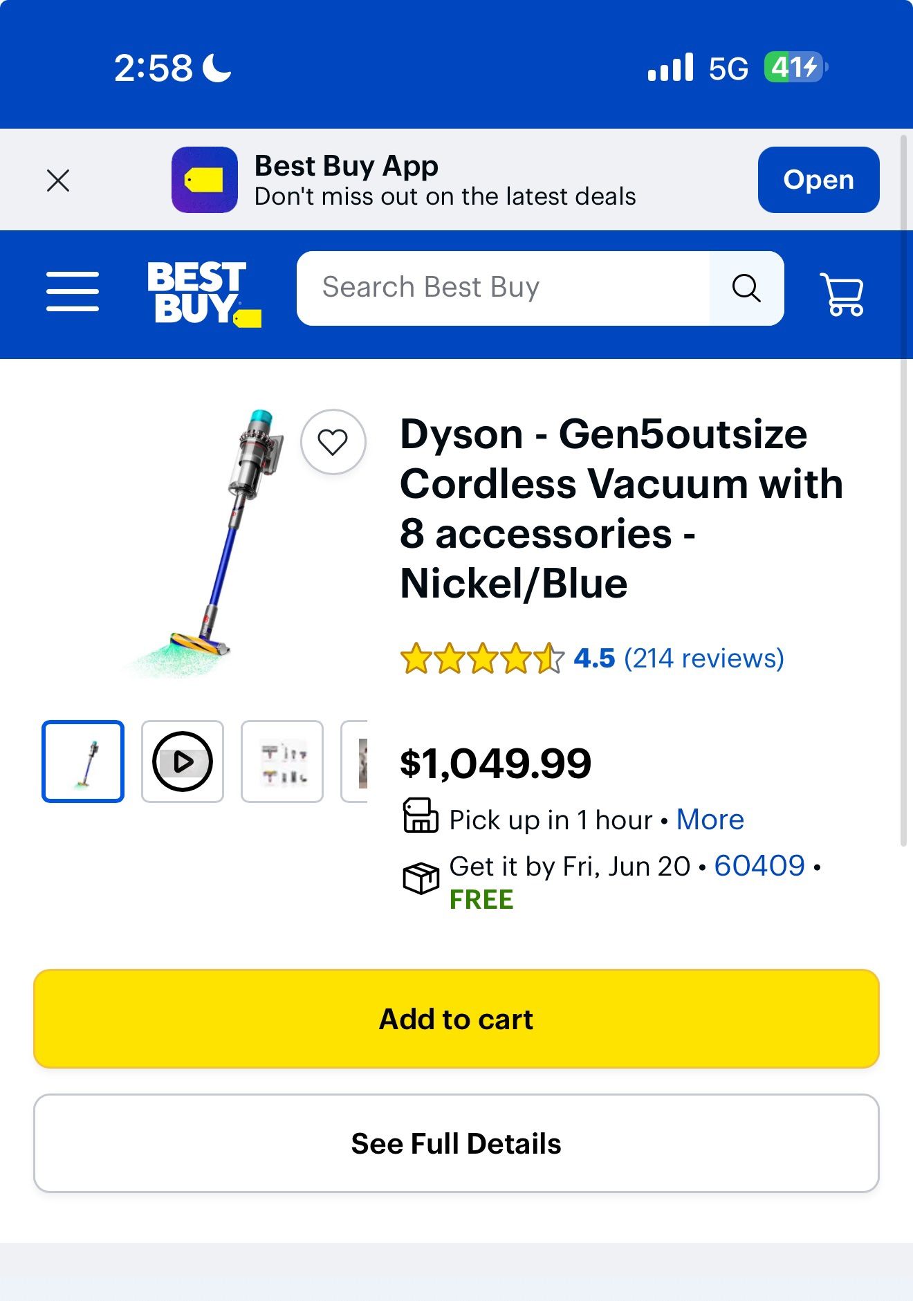 New Dyson cordless vacuum
