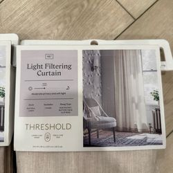 Tan Light Filtering Curtains