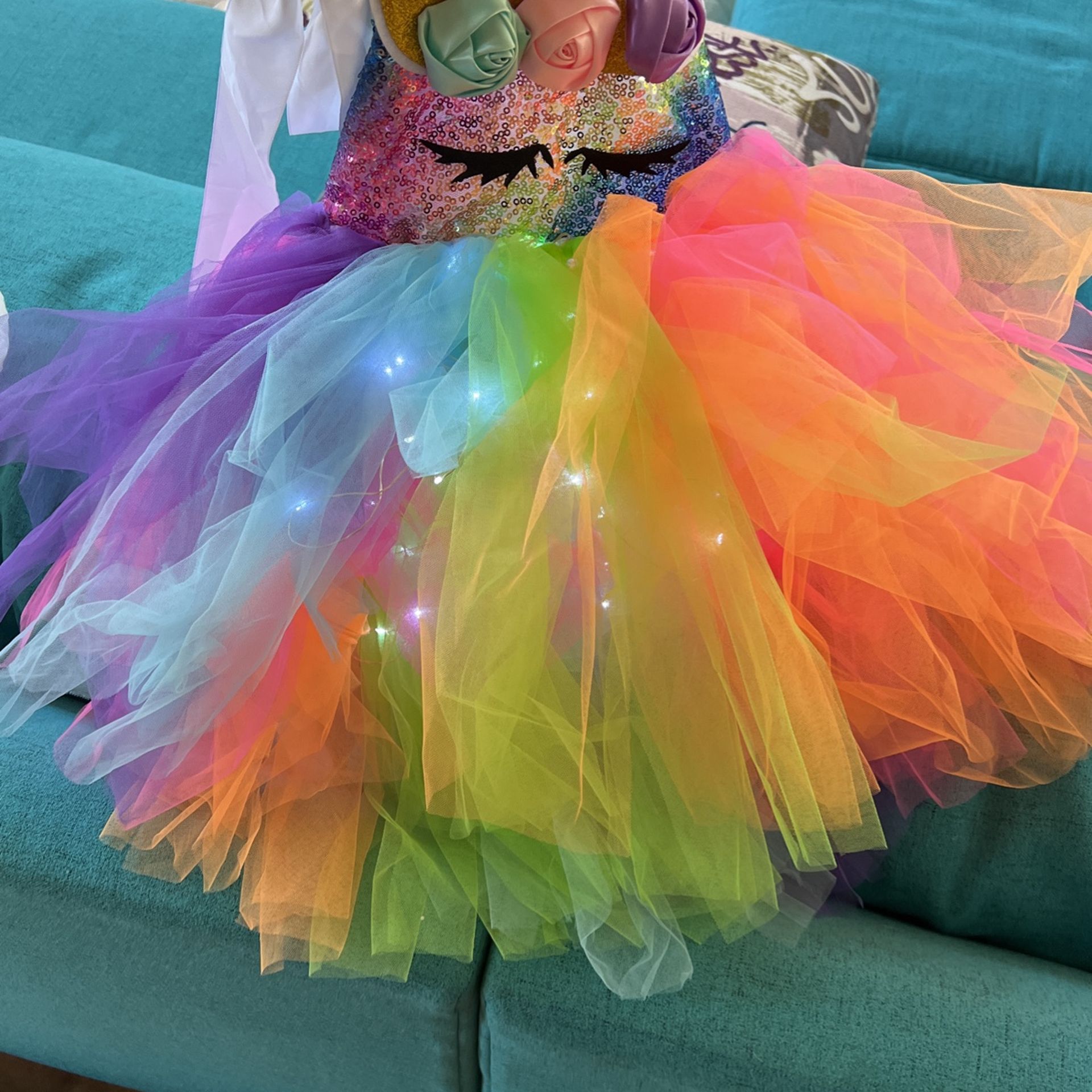 Light Up Unicorn Tutu Dress 4T