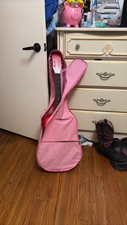 Pink guitar