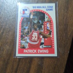 PATRICK EWING BASKETBALL CARD.