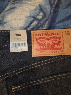 501 black levi jeans 36×32