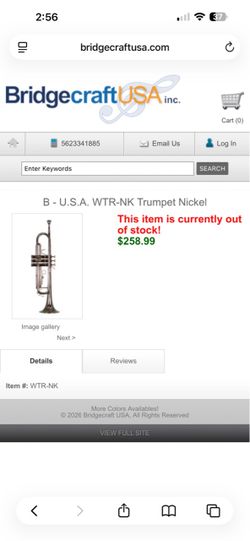 B - U.S.A Trumpet Nickel