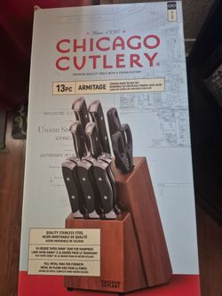 New Chicago Cutlery 13 piece Armitage forged knife block set  quality stainless steel