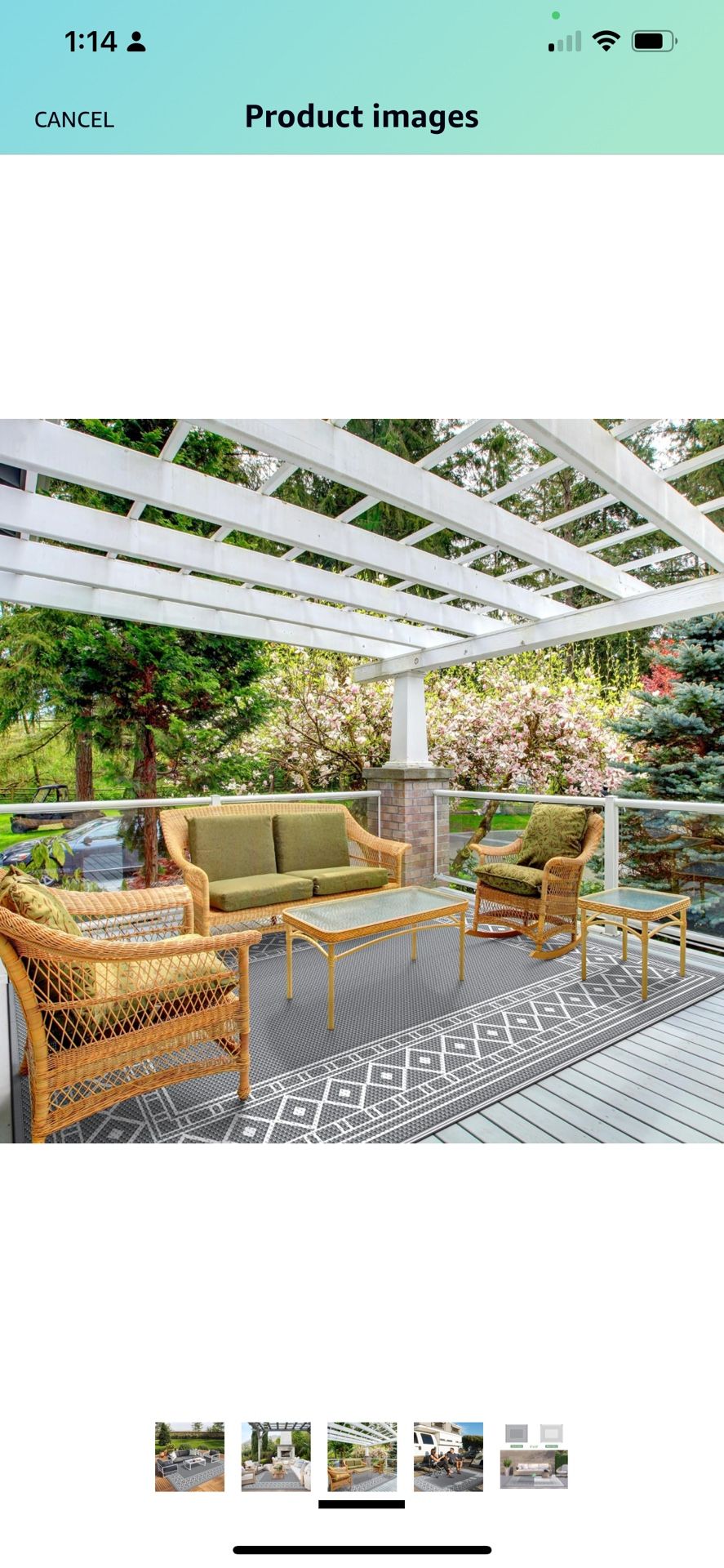 Outdoor Rug 8' x 10' Waterproof for Patios Clearance, Reversible Outdoor Plastic Straw Rug Carpet, Camping Mats for Outdoor Decor, RV, Backyard, Deck,