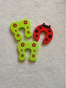3 Pack Baby Safety Door Stoppers | Anti-Pinch Finger Protectors | New