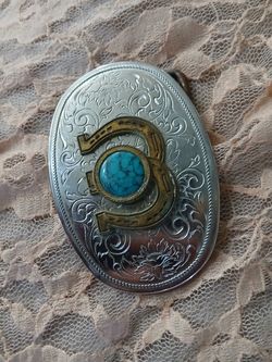 Turquoise  Belt buckle