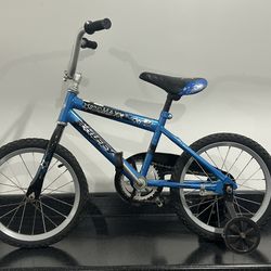 Blue BMX Bike with Training Wheels