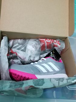 Adidas pink and grey