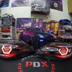 Headlights Subaru Impreza WRX LED DRL Switchback 08-2014