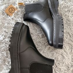 Size 13 Men’s Dr. Martens V 2976 Quad Chelsea Mono Boots Black Off Platform. 