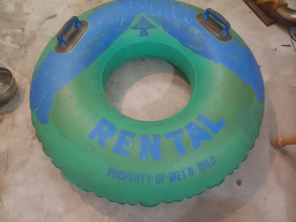 Vintage wet and wild raft