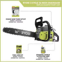 Ryobi Gas Chainsaw 16 Inch with case