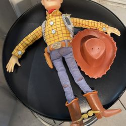 Talking Toy Story, Woody And Jesse Dolls With Hats And Batteries