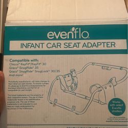 Infant car seat adapter (even flo)