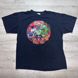 Vintage Fear the Five Dorney Park Black T-Shirt Large Amusement Park Graphic Tee